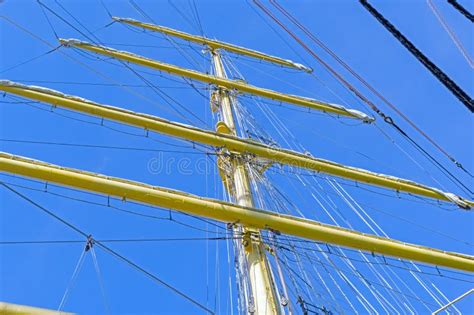 The Sailboat Mast Stock Image Image Of Recreational 137017739