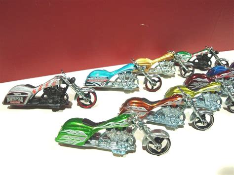 Hot Wheels Bad Bagger Harley Davidson Set Of Complete Treasure Super Hunt Le