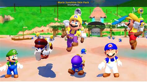 Mario Sunshine Skin Pack [super Mario 3d All Stars] [mods]