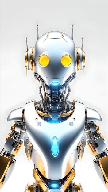 premium ai image humanoid robot illustration