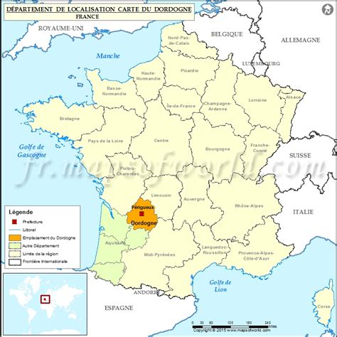 dordogne carte de localisation departement dordogne france