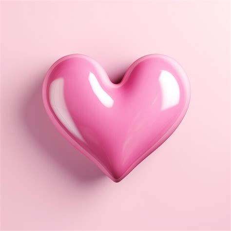 premium photo pink heart symbol  support  expresses love