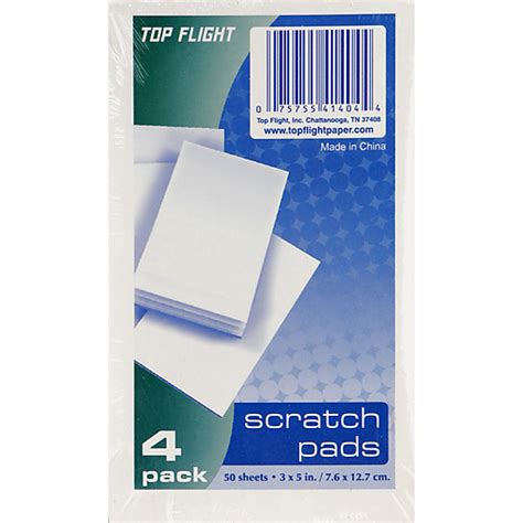 scratch pad school supplies price cutter
