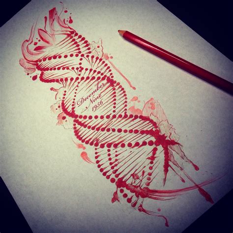 DNA sketch drawing | Dna tattoo, Dna drawing, Dna art