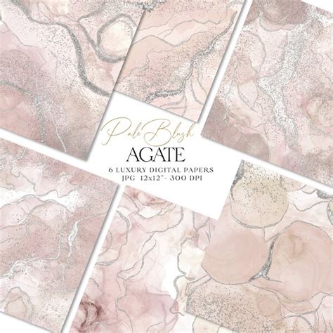 Nude Agate Paper Etsy