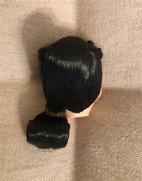 Vintage Brunette Ponytail Barbie Doll Head By Carols