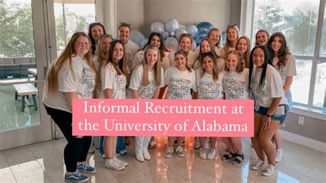 Informal Recruitment At The University Of Alabama Alpha Delta Chi