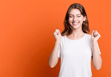 Premium Photo Caucasian Pretty Blonde Woman