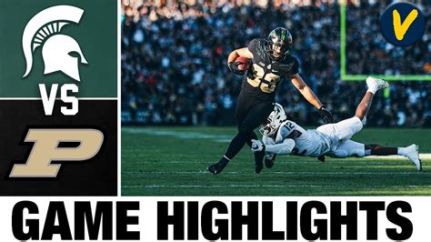 3 Michigan State Vs Purdue College Football Highlights Youtube