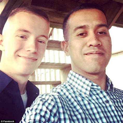 One Love Gay Military Couple S First Kiss After Their Intimate Wedding Ceremony In Missouri