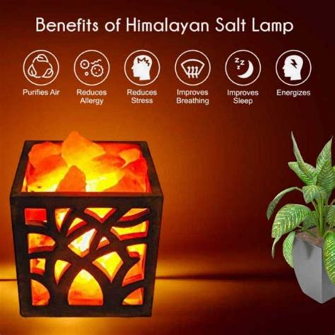 rock salt lamp electric  positive energy vastu healing harmony