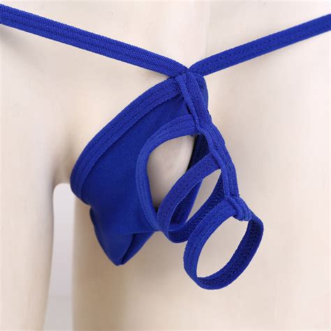 Mens Lingerie Low Rise Bulge Pouch T Back G String Thong Bikini Briefs Underwear EBay