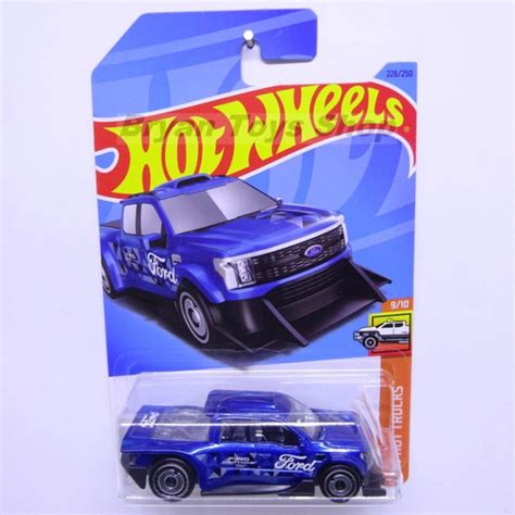 HOT WHEELS 風火輪福特 F 150 閃電定制藍色 蝦皮購物