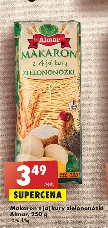 Makaron z jaj zielononóżki Almar cena promocje opinie sklep