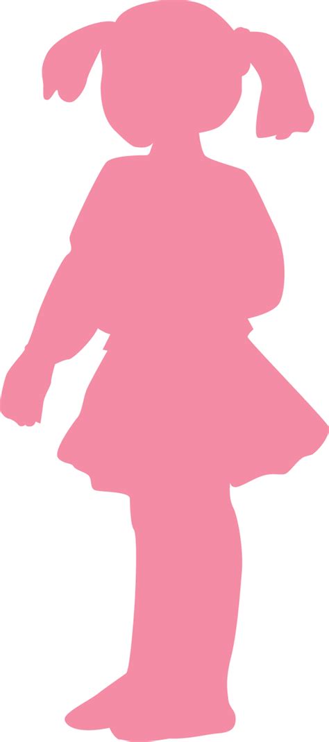 Download Girl Silhouette Pink Girl Silhouette Png Hd Transparent