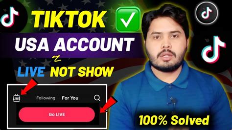 How To Fix Tiktok Live Option Not Showing 2024 Tiktok Usa Account