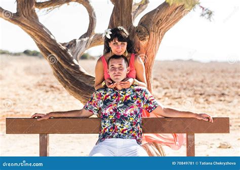 Happy Romantic Couple In Love And Having Fun Outdoors Summer Day