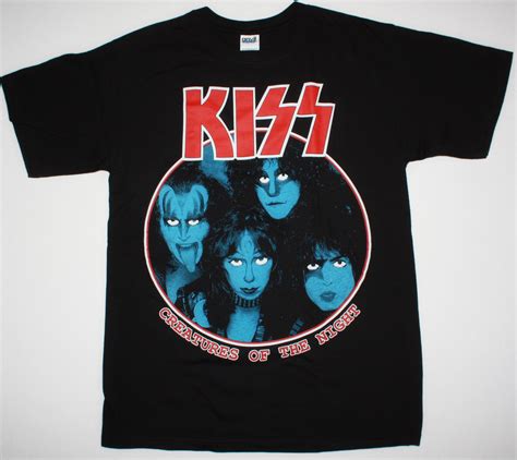 Kiss Creatures Of The Night Anniversary Tour New Black T Shirt