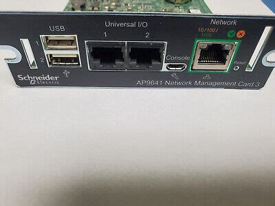 APC Schneider Electric AP9641 Network Management Card 3 0M-85991 | eBay