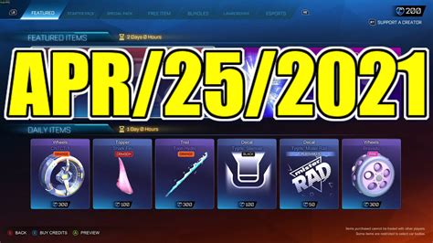 ROCKET LEAGUE ITEM SHOP APRIL 25 2021 SUB ZERO COBALT RL Item