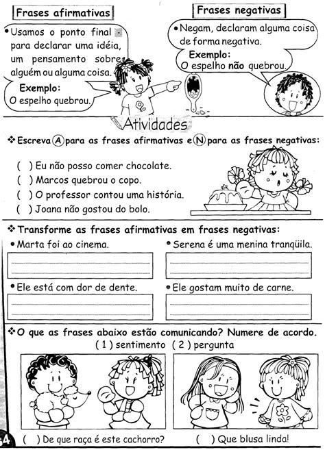 Frases Interrogativa Exclamativa Afirmativa Negativa