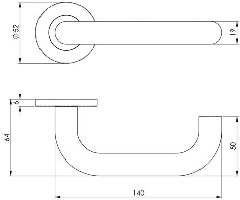 Carlisle Brass Eurospec Nera Lever On Mm Slim Fit Sprung Round Rose