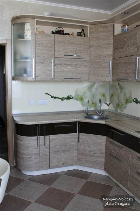 Современная кухня 12 кв.м. с фасадами под дерево | Kitchen furniture ...