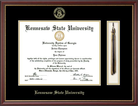 Kennesaw State University Tassel Edition Diploma Frame In Newport