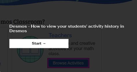 Desmos - How to view your students activity history in Desmos