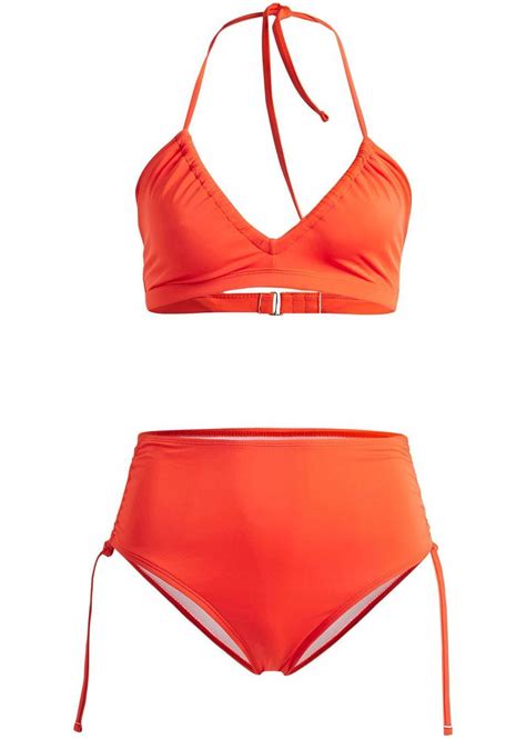 BPC BIKINI BUSTIER DWUCZĘŚCIOWE POMARAŃCZOWO CZERWONE Cena Opinie