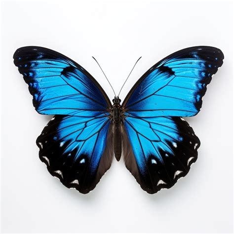 Borboleta Azul E Preta