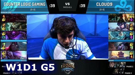 Clg Vs Cloud Week Day Of S Na Lcs Spring Clg Vs C W D