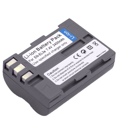 High quality EN EL3e EN EL3e 7.4V 2400mAh Camera Batteries For Nikon ...