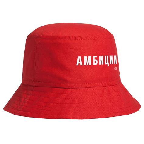 Панама «Амбиции», красная купить оптом и в розницу с нанесением ...