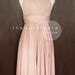 TDY Nude Pink Maxi Short Bridesmaid Dress Convertible Dress Infinity Dress Multiway Wedding