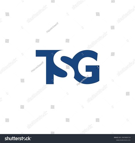 Tsg Type Typography Logo Design Stock Vector Royalty Free 2045869718