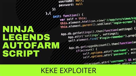 Ninja Legends Autofarm Script Youtube