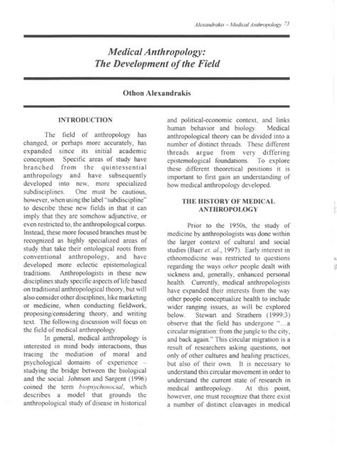Medical Anthropology Pdf Anthropology Medical Anthropology