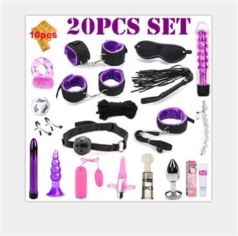20PCS Sm Bondage Set Erotic Sex Toys For Adult Flirting Sex Kit Stimulation Bdsm Toy Sm Sex