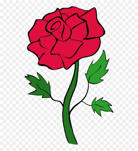 red rose clip art rose flowers clip art black  white png