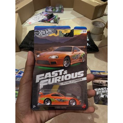 Jual Hot Wheels Series Fast Furious Toyota Supra Oren Shopee Indonesia