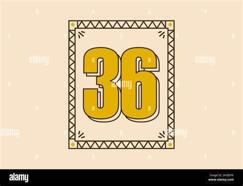 retro rectangle frame  number    stock vector image art alamy