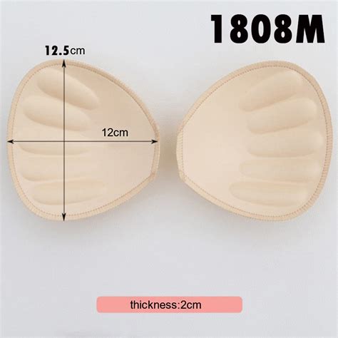 Pair Pieces Women S Triangle Sponge Bikini Pads Swimsuit Breast