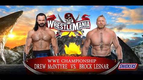 Drew Mcintyre Vs Brock Lesnar Wwe K Ll Wm Wwe Championship Ladder