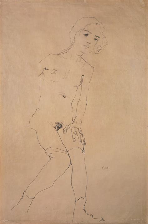 Nude By Egon Schiele Highest Quality Art Reproduction