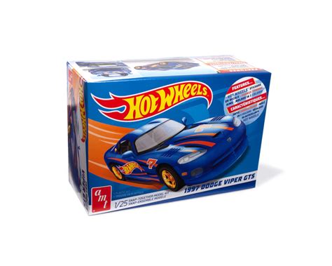 AMT HOT WHEELS DODGE VIPER GTS SNAP SCALE MODEL KIT