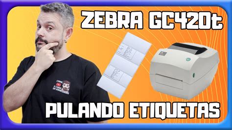 Zebra Gc T Pulando Etiquetas Youtube