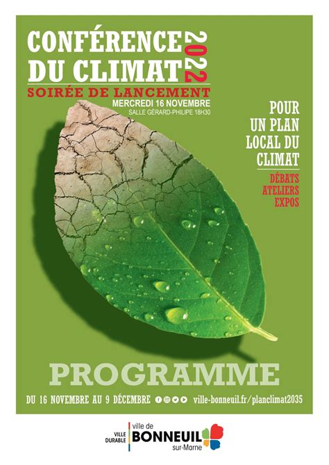 Calam O Programme Conf Rence Climat