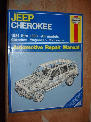 Buy 1984 1989 JEEP WAGONEER CHEROKEE SERVICE MANUAL SHOP BOOK HAYNES