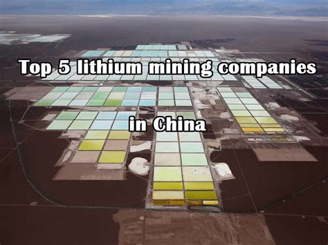 Top 5 lithium mining companies in China - The Best lithium ion battery ...